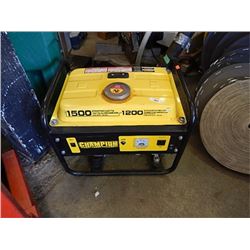 GENERATOR - CHAMPION 1500 WATT - WORKING