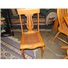 Image 1 : VINTAGE CANE SEAT T-BACK CHAIR