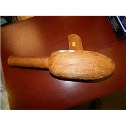 CARVED NATIVE RATTLE - SIGNED