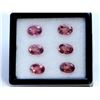 Image 1 : 13.33 ct Pink Tourmaline Oval 6Pcs (8.9 - 9 x 7 x 5mm)