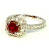 Image 3 : Ruby 1.00CT / Diamond 0.71CT / 14K White Gold Ring 4.49 Gram
