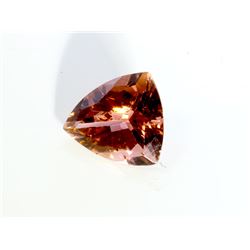 2 ct & up Peach Tourmaline Trillion Cut (2.82)
