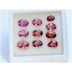 18.66 ct Pink Tourmaline Mixed 10Pcs