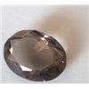Image 1 : 19.50 CARAT SMOKEY TOPAZ *RARE HUGE* OVAL CUT AND FACETED GEMSTONE!! GEMSTONE CAME OUT OF SAFE!!