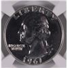Image 2 : 1961 WASHINGTON QUARTER, NGC PROOF-67