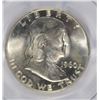 Image 2 : 1960-D FRANKLIN HALF DOLLAR, PCGS MS-64 FBL