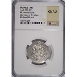 (AD 780-793) TABARISTAN (AR HEMIDRACHM) NGC CH AU