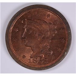1853 LARGE CENT MS-64 RED