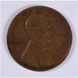1911-S LINCOLN CENT VF/XF