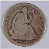 Image 1 : 1874 SEATED HALF DOLLAR G/VG