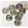 Image 1 : GEM BU ROLL of SILVER WASHINGTON QUARTERS DATED 1953 - 1964