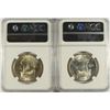 Image 2 : LOT of 2 FRANKLIN HALF DOLLARS - 1953 NGC MS64 & 1954 NGC MS64 FBL