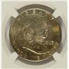 Image 2 : 1963 D FRANKLIN HALF DOLLAR NGC MS64 FBL. BEAUTIFUL TONING ON OBV.