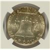 Image 3 : 1963 D FRANKLIN HALF DOLLAR NGC MS64 FBL. BEAUTIFUL TONING ON OBV.