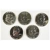 Image 1 : LOT of (5) GEM PROOF FRANKLINS, DATED 1956 -  1961