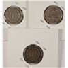 Image 2 : 2 - 1870 THREE CENT NICKELS & 1 - 1905-S BARBER DIME