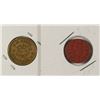 Image 1 : 2 - TRADE COINS B.W. TITUS TRENTON  NJ & OPA RED
