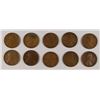 Image 1 : (10) LINCOLN CENTS (09, 09 VDB, 10, 10-S, 11, 11-D, 12, 12-D, 12-S, 13)