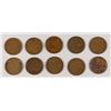 Image 2 : (10) LINCOLN CENTS (09, 09 VDB, 10, 10-S, 11, 11-D, 12, 12-D, 12-S, 13)