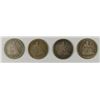 Image 1 : (4) SEATED QUARTERS (53, 54, 56, 60-O)
