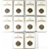 Image 1 : LOT OF ( 10 ) 1967 SMS WASHINGTON QUARTERS, NGC MS-66
