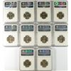 Image 2 : LOT OF ( 10 ) 1967 SMS WASHINGTON QUARTERS, NGC MS-66