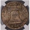 Image 3 : 1955 FRANKLIN HALF DOLLAR, NGC MS-65 FBL  BEAUTIFUL COLORS!