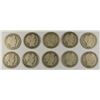 Image 1 : (10) 1906 BARBER HALF DOLLARS