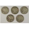 Image 2 : (5) 1928-S WALKING LIBERTY HALF DOLLARS