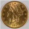 Image 1 : 1897 $20.00 GOLD LIBERTY, MS-63 RARE!