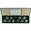 Image 1 : 1987 CALGARY CANADA OLYMPIC  - 11 PC GOLD & SILVER COMMEMORATIVE PROOF SET