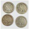 Image 2 : (4) WALKING LIBERTY HALF DOLLARS (16-D, 17-D OBV, 17-S OBV, 17-S REV)