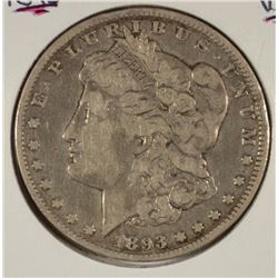 1893 MORGAN DOLLAR VG