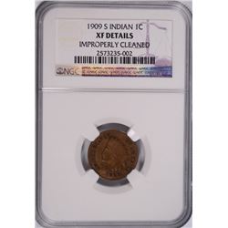 1909-S INDIAN HEAD CENT NGC XF DETAILS