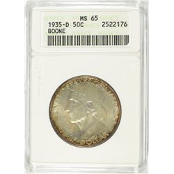 1935-D BOONE COMMEN HALF DOLLAR ANACS MS-65