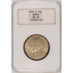 1935-D BOONE COMMEN HALF DOLLAR NGC MS-65