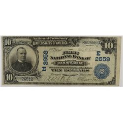 1902 $10 NATIONAL (BANGOR, PA) VF/XF