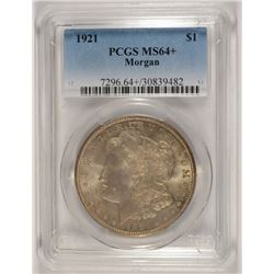 1921 MORGAN DOLLAR PCGS MS-64+