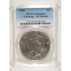 1925 PEACE DOLLAR PCGS AU DETAILS