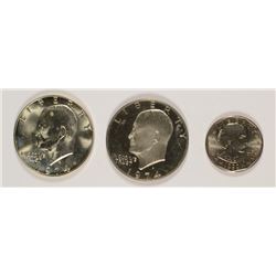 (3) DOLLARS (74-S BU, 74-S PROOF, 1999)
