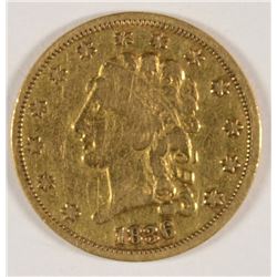 1836 $2.5 CLASSIC HEAD GOLD VF