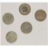 Image 2 : (5) LOW GRADE SEATED DIMES