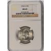 Image 1 : 1954-S WASHINGTON QUARTER, NGC MS-65 GEM