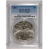 Image 1 : 2003 AMERICAN SILVER EAGLE, PCGS MS-70! PERFECT!