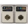 Image 2 : LOT OF ( 2 ) 1965 SMS JEFFERSON NICKELS, NGC MS-67