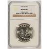 Image 1 : 1957-D FRANKLIN HALF DOLLAR, NGC  MS-64 FBL