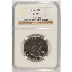 1962 FRANKLIN HALF DOLLAR, NGC PROOF-67