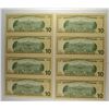 Image 2 : ( 2 ) SHEETS OF ( 4 ) UNCUT 2006 $10.00 NOTES IN  FOLDER WITH FACTS