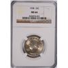 Image 1 : 1938 WASHINGTON QUARTER NGC MS-64