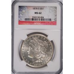 1878-S MORGAN DOLLAR NGC MS-62